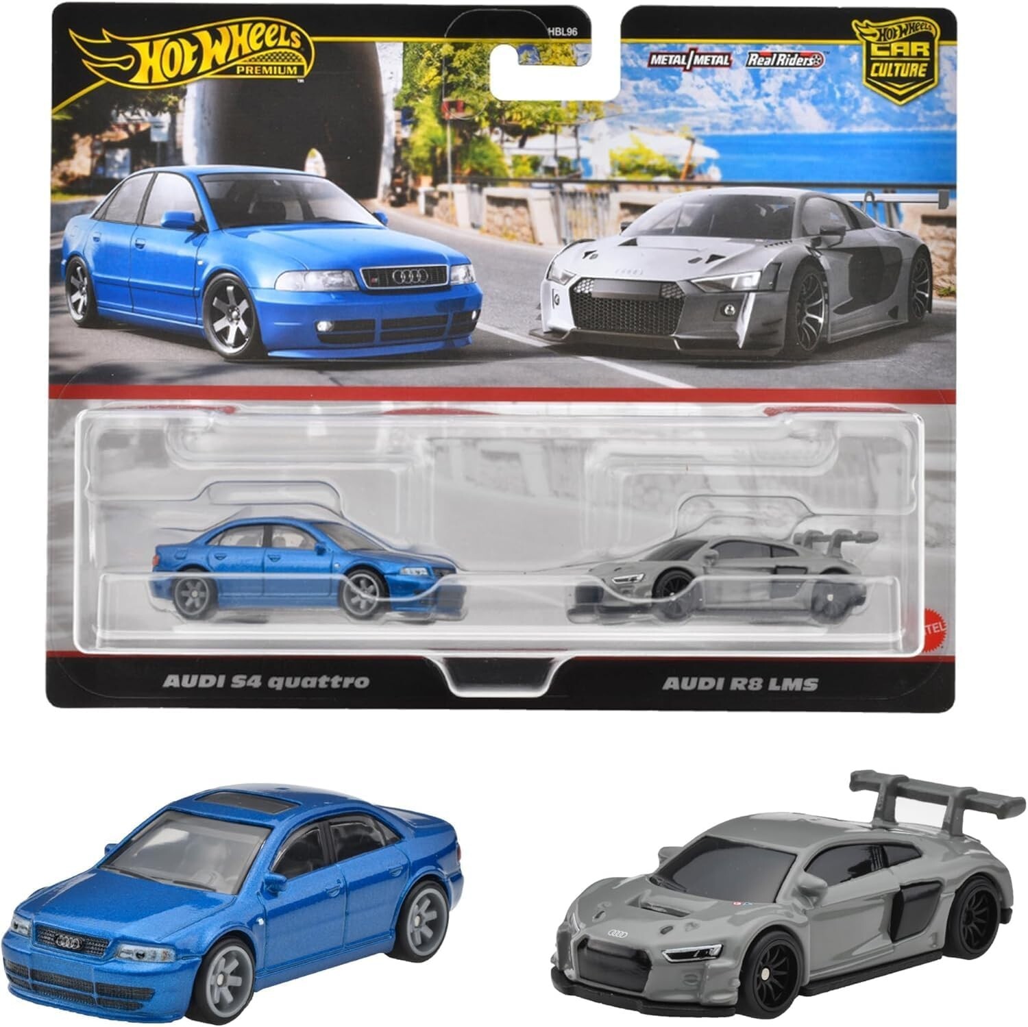 Hot Wheels Car Culture Audi S4 Quattro & Audi R8 LMS 2 Pack