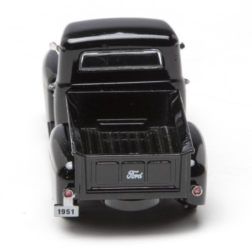 Die-Cast Cars 1:48 Scale 1951 Ford Pick-Up Truck – BLACK with Chrome Rims NEW