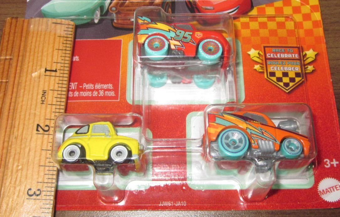 Disney Pixar Cars 2026 Race to Celebrate Mini Racers ~ Lugi, McQueen, Snot Rod