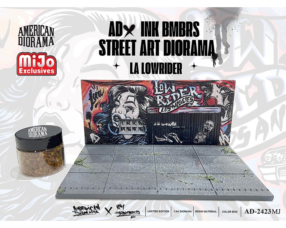 American Diorama 1:64 LA Street Art Diorama Lowrider – MiJo Exclusives