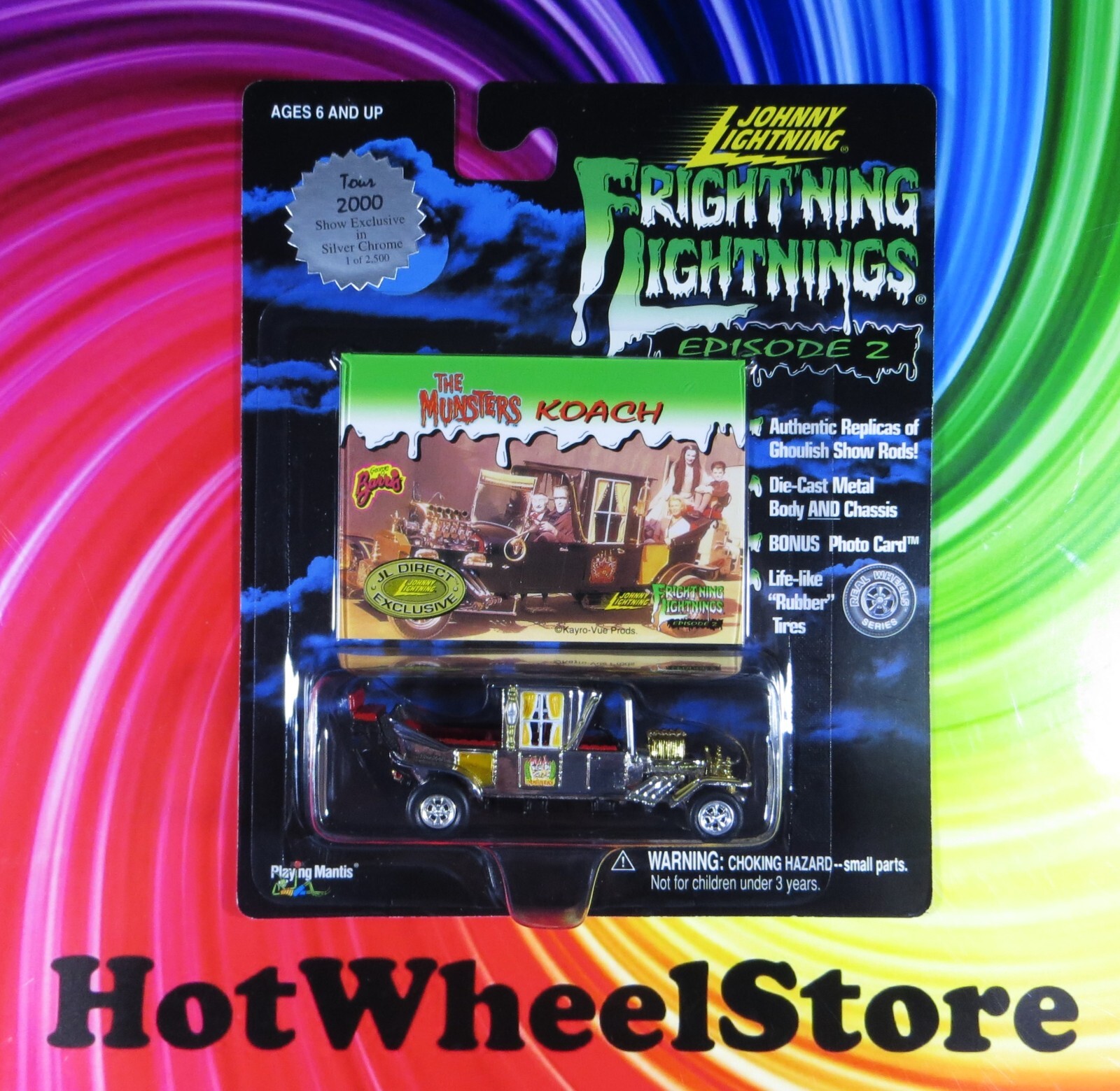 2000 Johnny Lightning Chrome MUNSTERS KOACH Only 2500 Made MU-061122