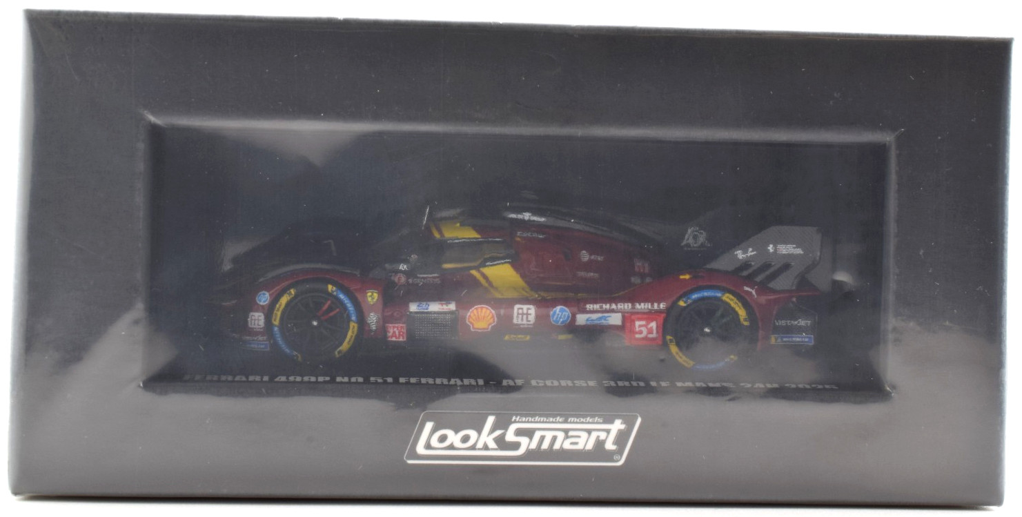 LookSmart Ferrari 499P #51 – AF Corse – 2025 24hrs Le Mans 1:64 Car LS64009LM