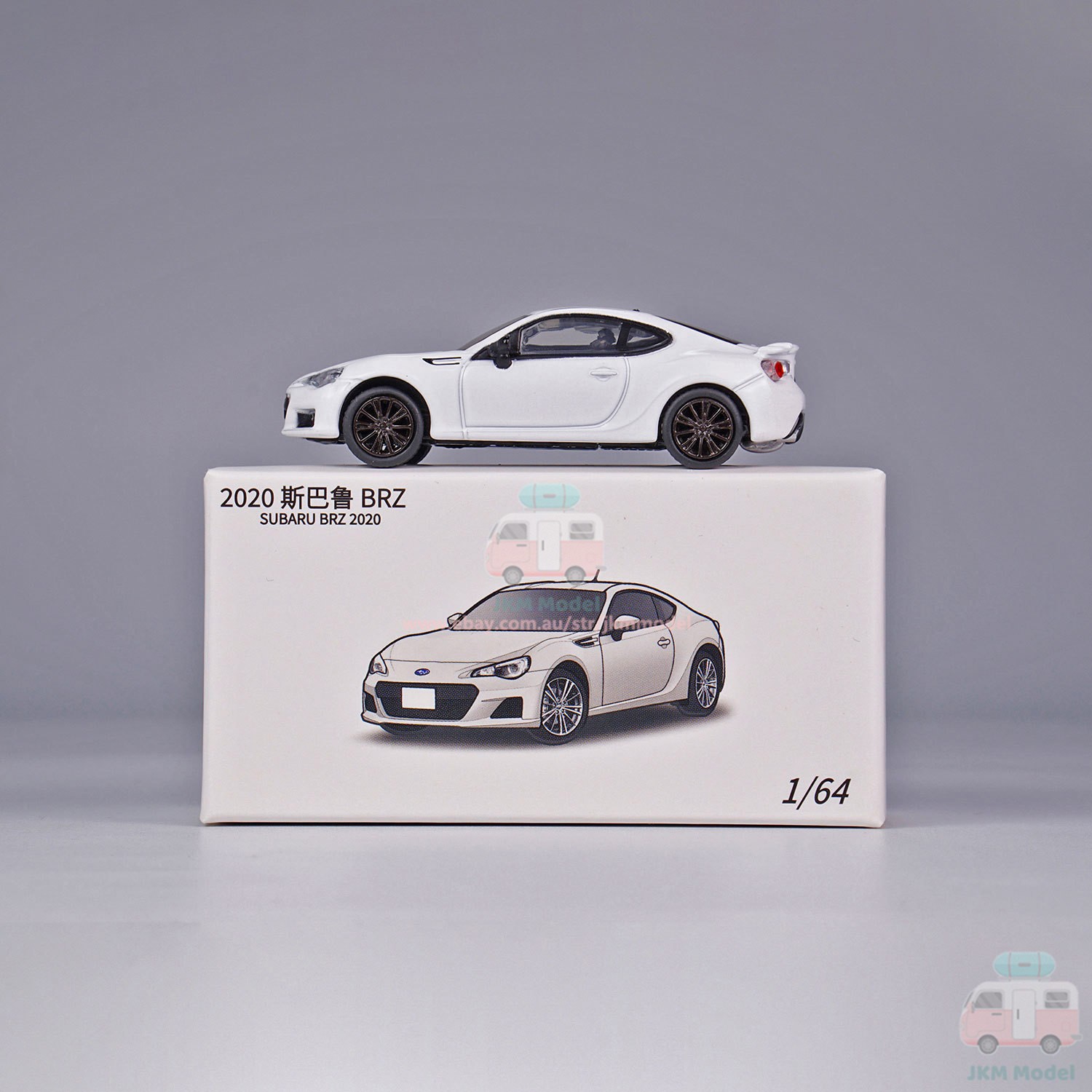 1:64 Subaru BRZ 2020 Model Car Alloy Diecast Vehicle Collection Kids Gift White