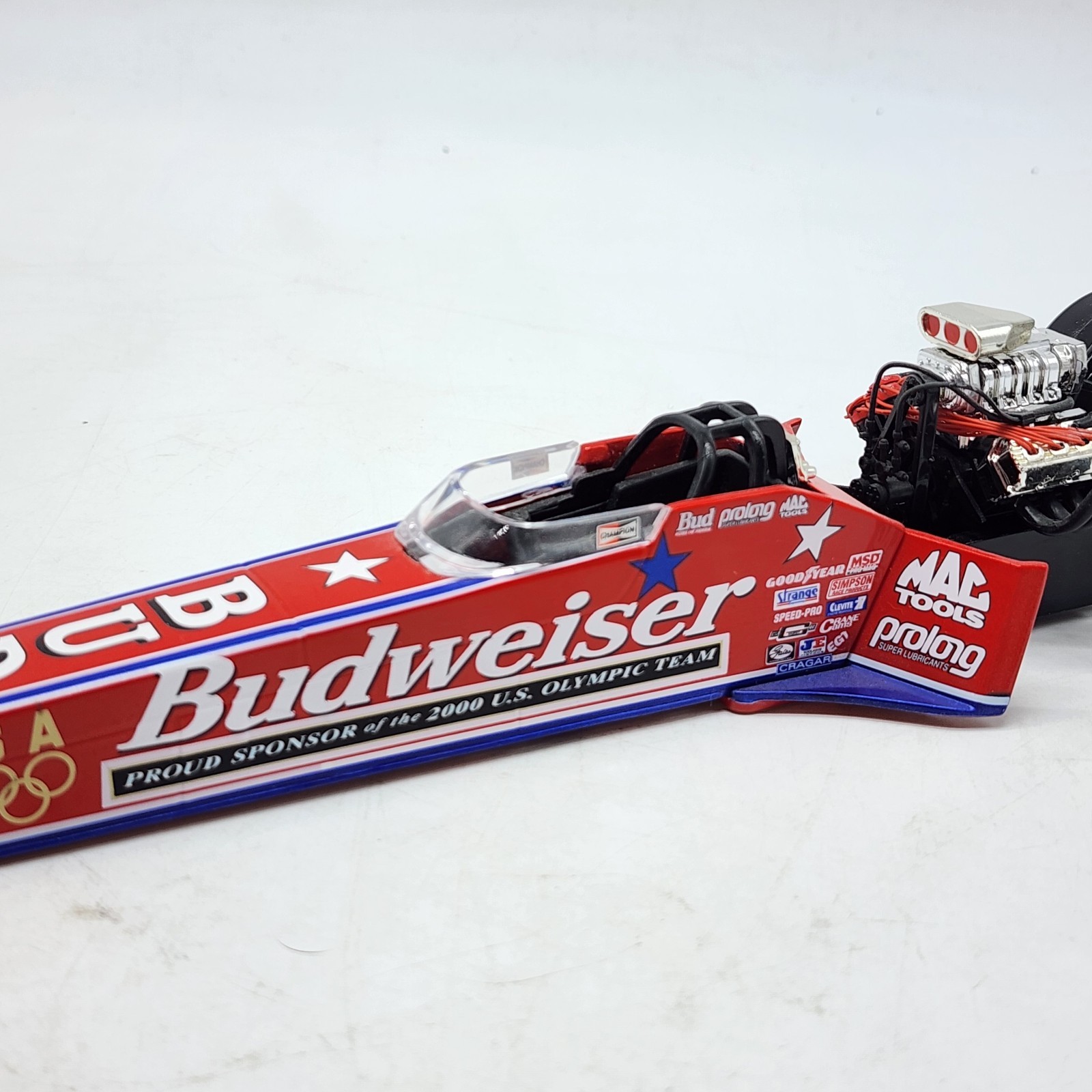 55D 2000 Kenny Bernstein Budweiser US Olympic Team NHRA Top Fuel Dragster 1/24