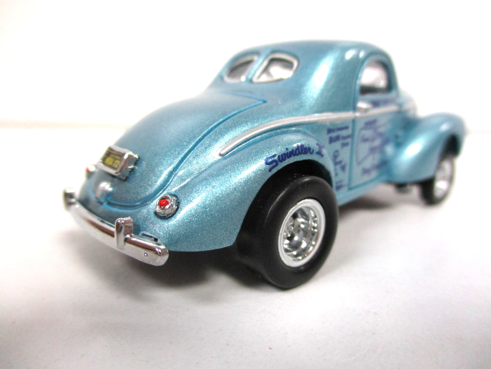 HOT WHEELS STONE WOODS COOK SWINDLER II 1941 WILLYS GASSER DRAG CAR REAL RIDERS
