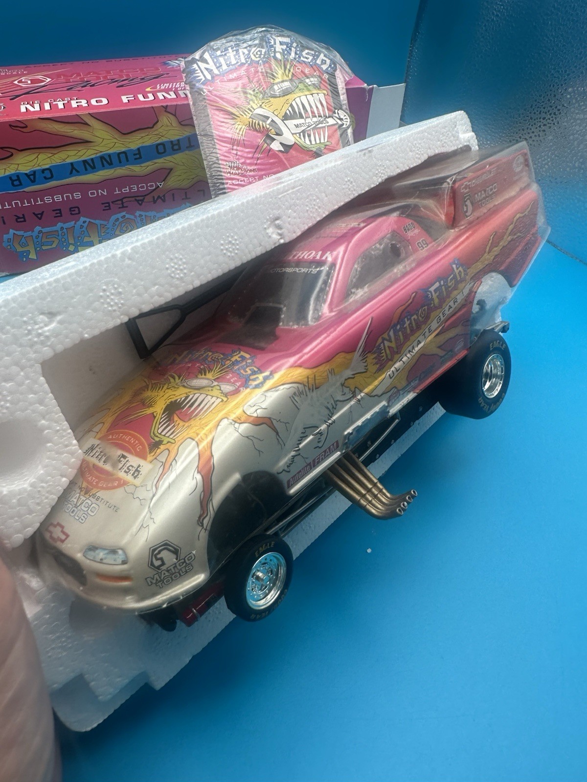 2000 Racing Champions Diecast 1/24 Scale Matco Tools Nitro Fish Funny Car New!