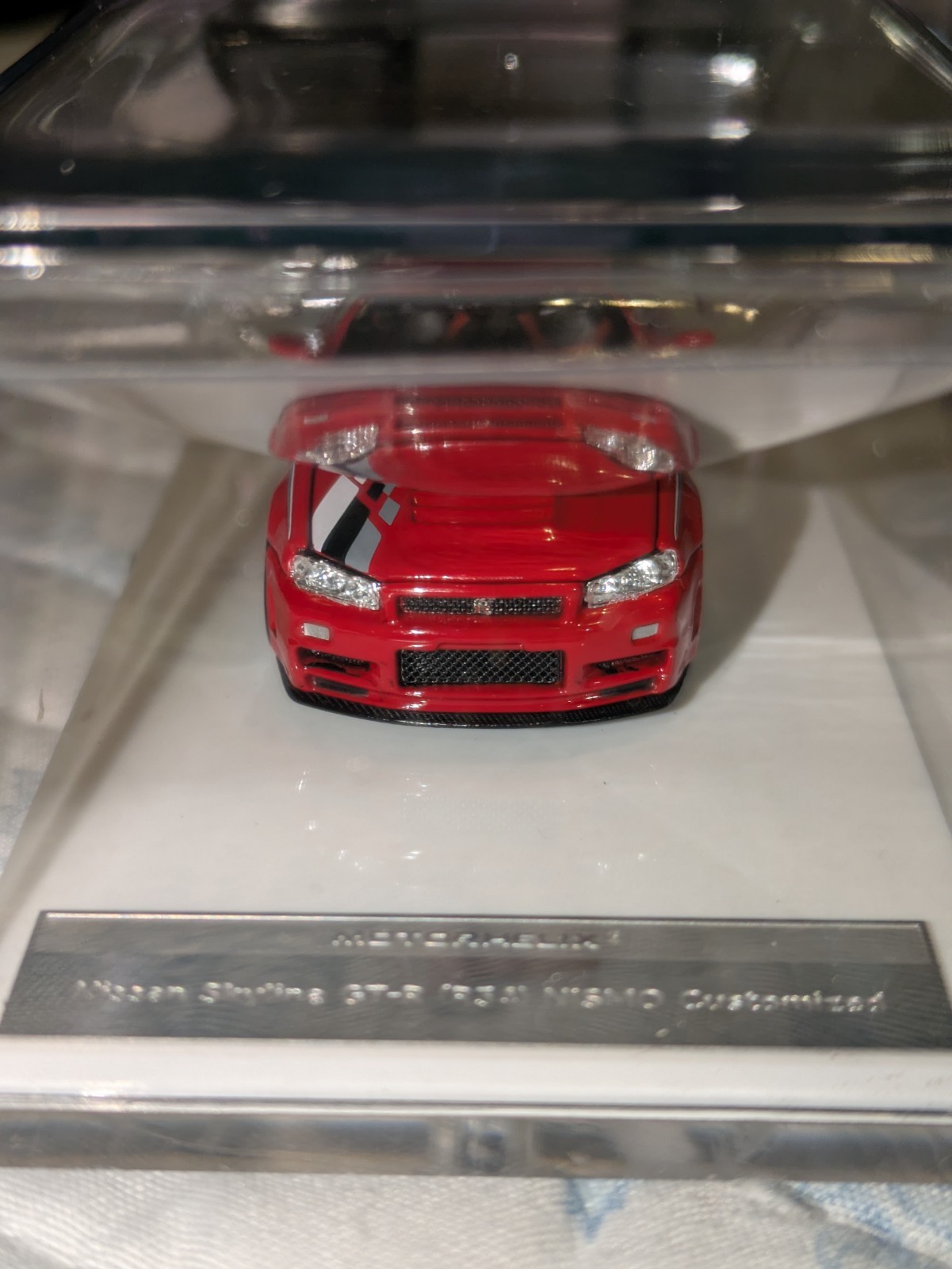 Motorhelix Nissan R34 Red 1;64 Diecast