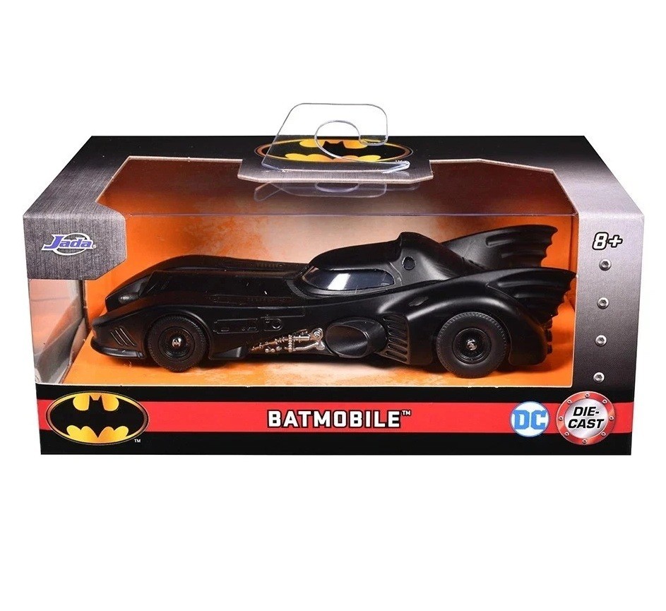 Batman Batmobile, 1989 Batmobile, Jada 98226 Diecast Model Toy Car, 5″, 1/32 NIB
