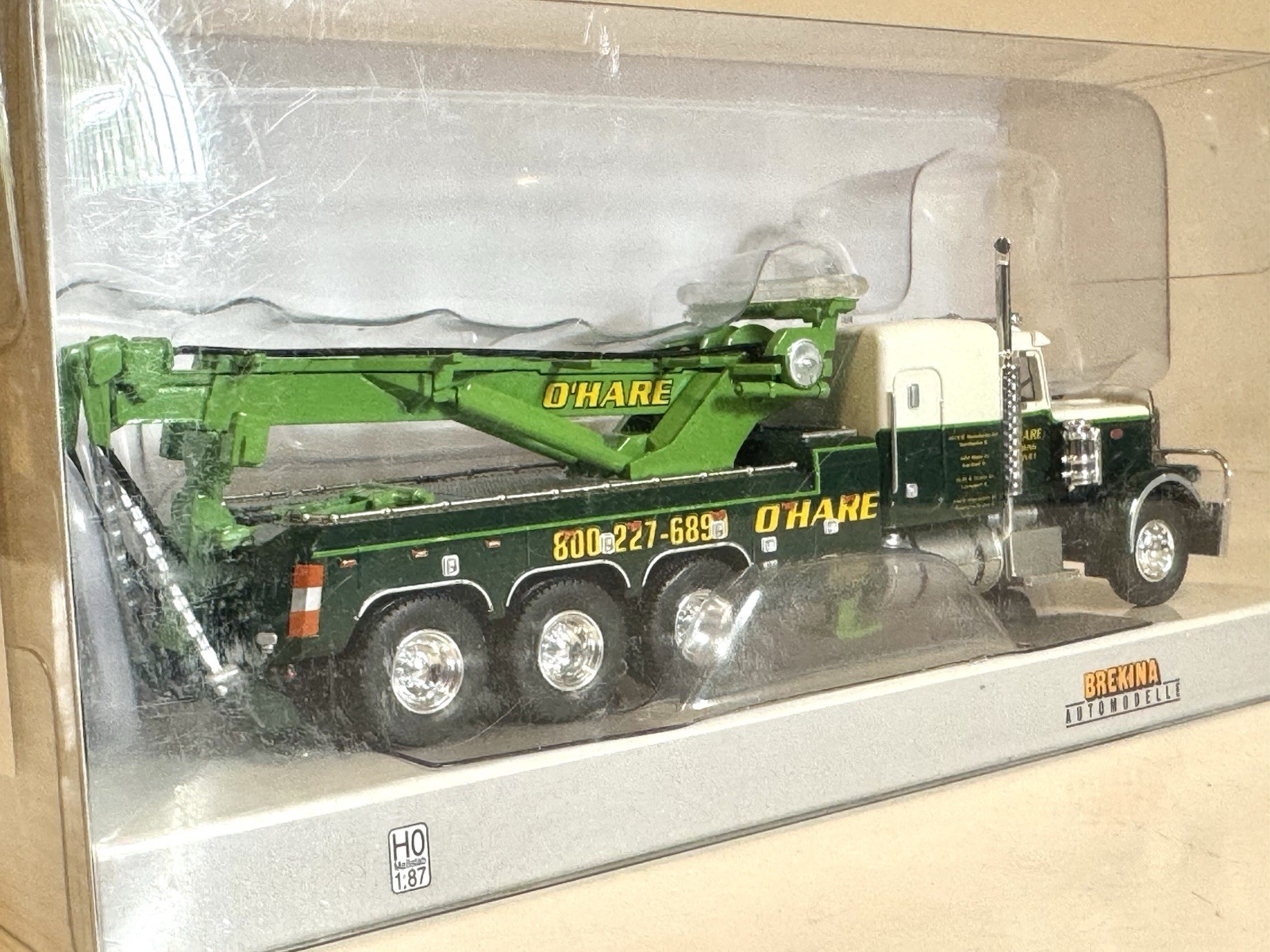 Rare! 1/87 BREKINA Peterbilt 359 379 389 Rotator Heavy Wrecker Tow Truck O’HARE