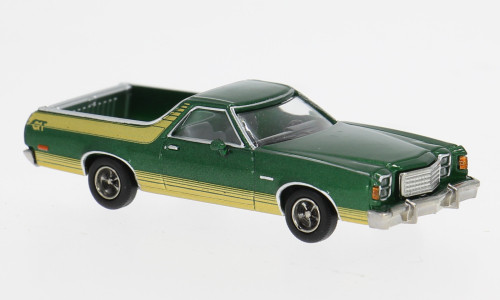 BREKINA 1977 FORD RANCHERO GT GREEN / GOLD HO 1/87 PLASTIC