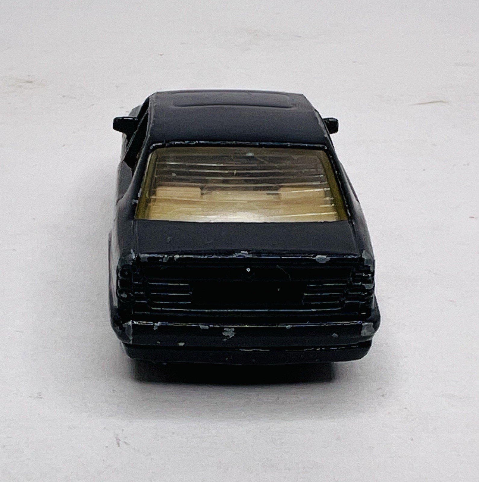 Vtg 1989 Matchbox BMW 5-Series Black Tan Interior Opening Doors