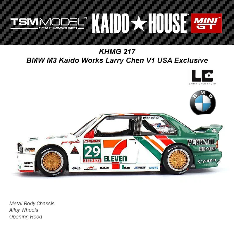 NEW Kaido House BMW M3 Kaido Works Larry Chen V1 USA Exclusive KHMG217 1/64 2026