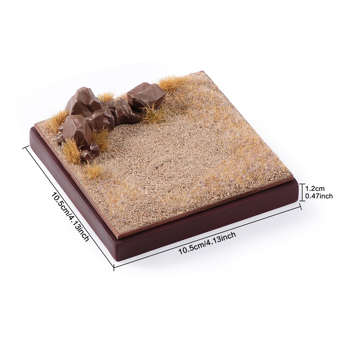1/64 Resin Desert Diorama Display Base Square Scenery Platform for Car Figures