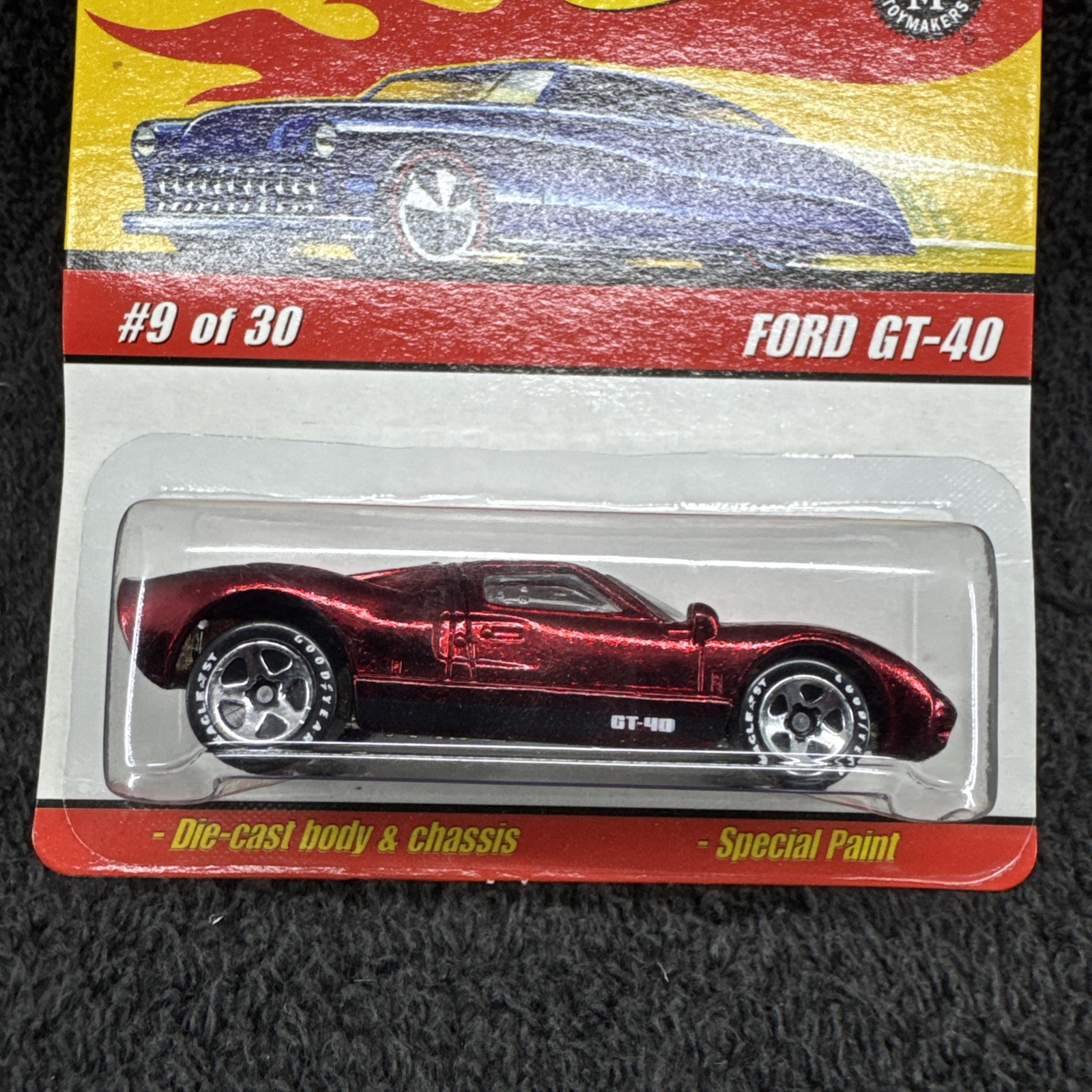 Hot Wheels Classics Series 2 Ford GT-40 A06 RARE Red Spectraflame
