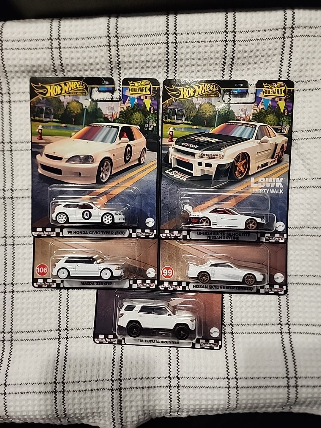 Hot Wheels Boulevard Lot Of 5 Jdm Nissan Honda Toyota