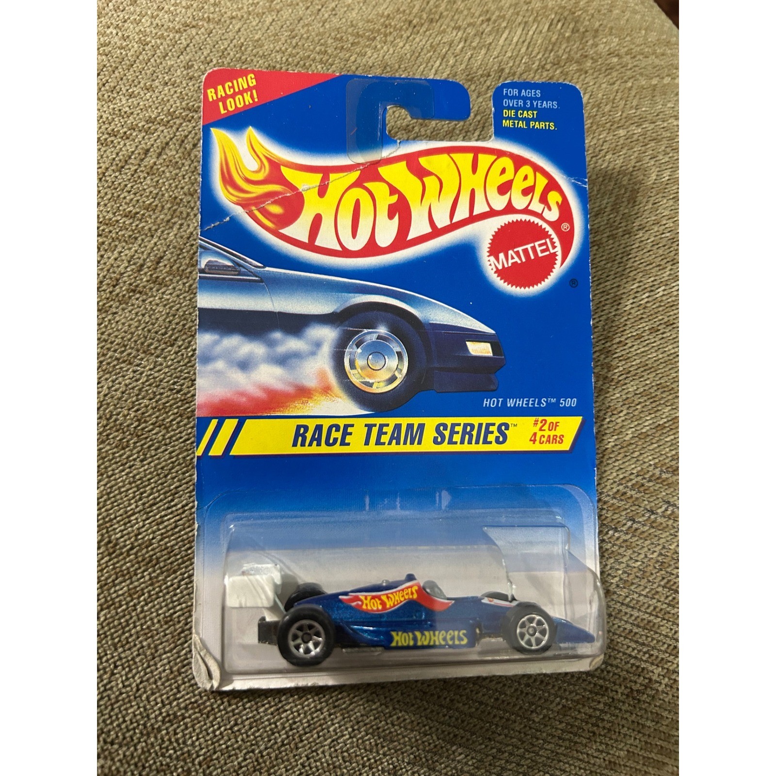 Hot Wheels Race Team Series Hot Wheels 500 Blue Indy Car 1995 Collector 276 New
