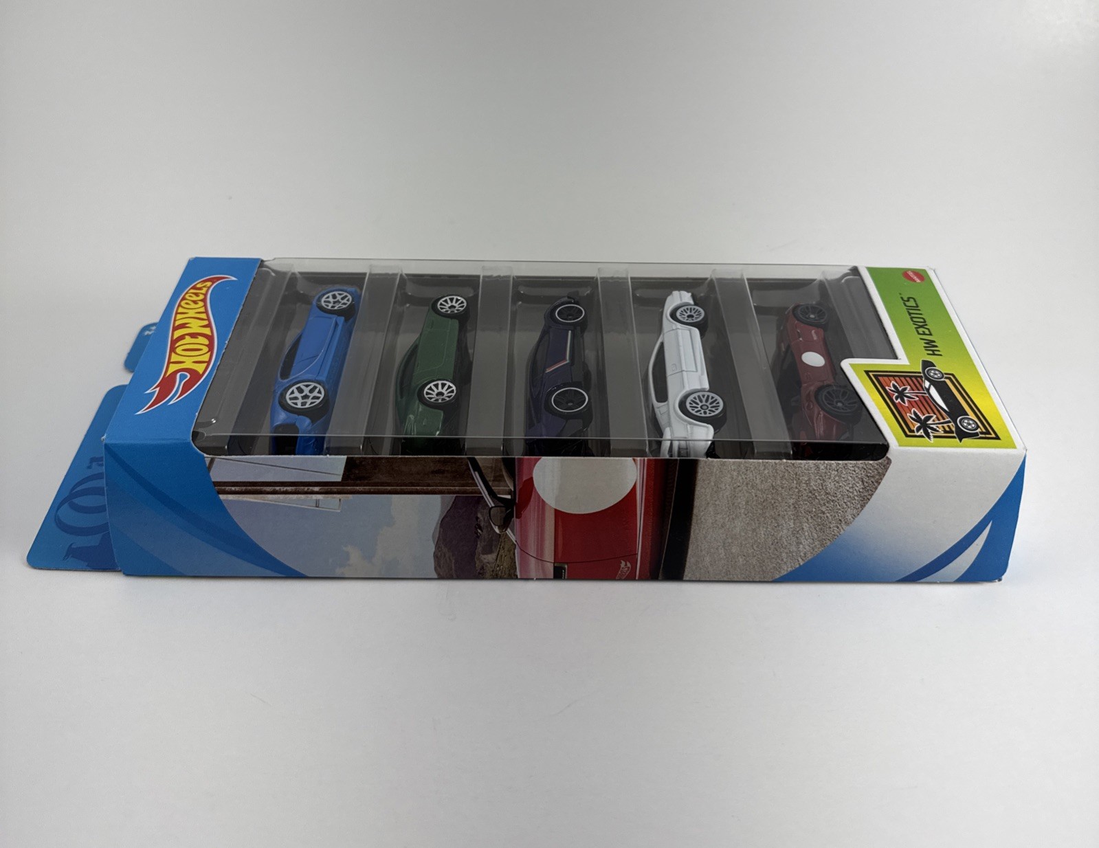 Hot Wheels 2020 5 Pack HW Exotics Bugatti Aston Martin Lamborghini Lotus Jaguar