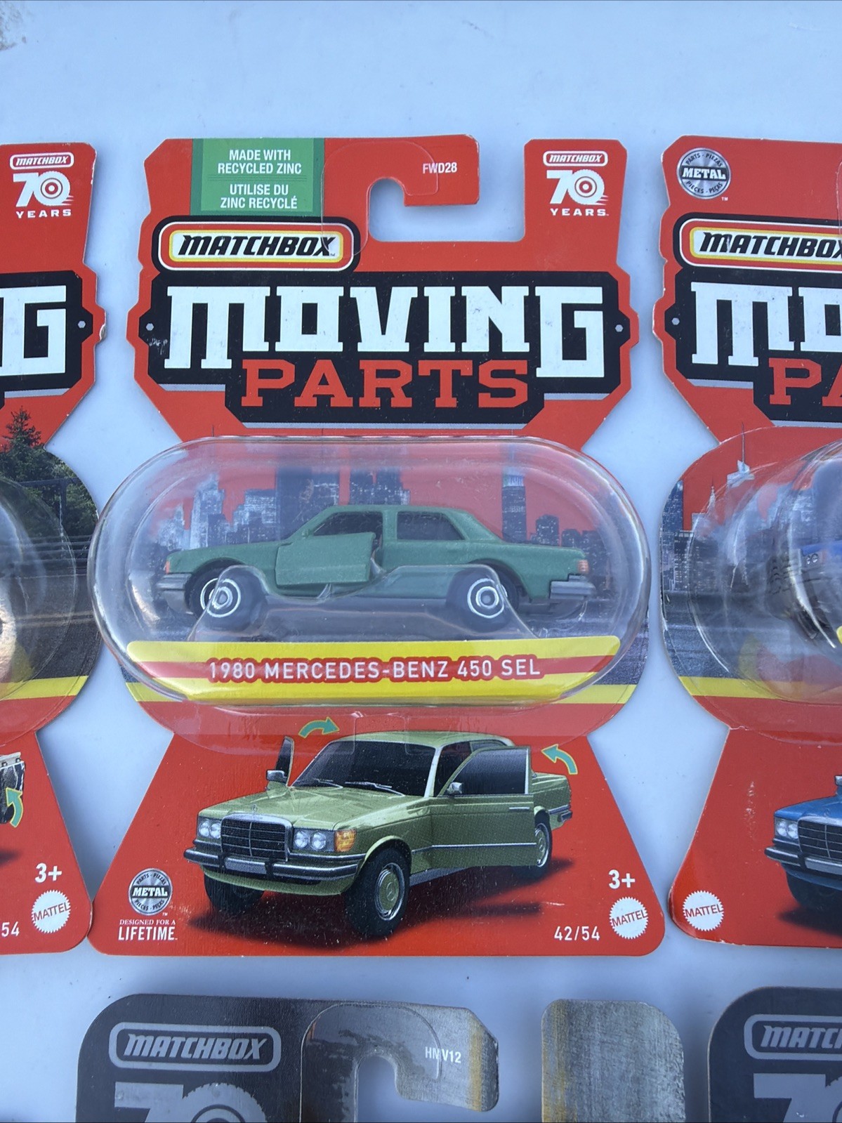 MATCHBOX MOVING PARTS LOT OF 12 CARS BMW Mazda Bentley Mercedes Land Rover Ram