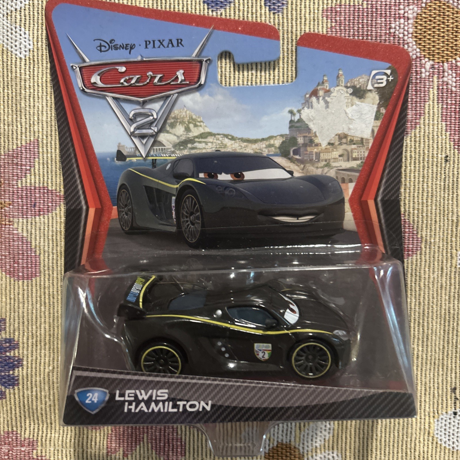 2010 Disney Pixar Cars 2 Lewis Hamilton #24 Diecast 1:55