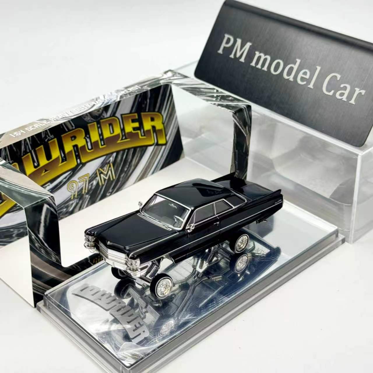 97M 1:64 1964 Coupe Coupe DeVille LowRider Diecast Model Car