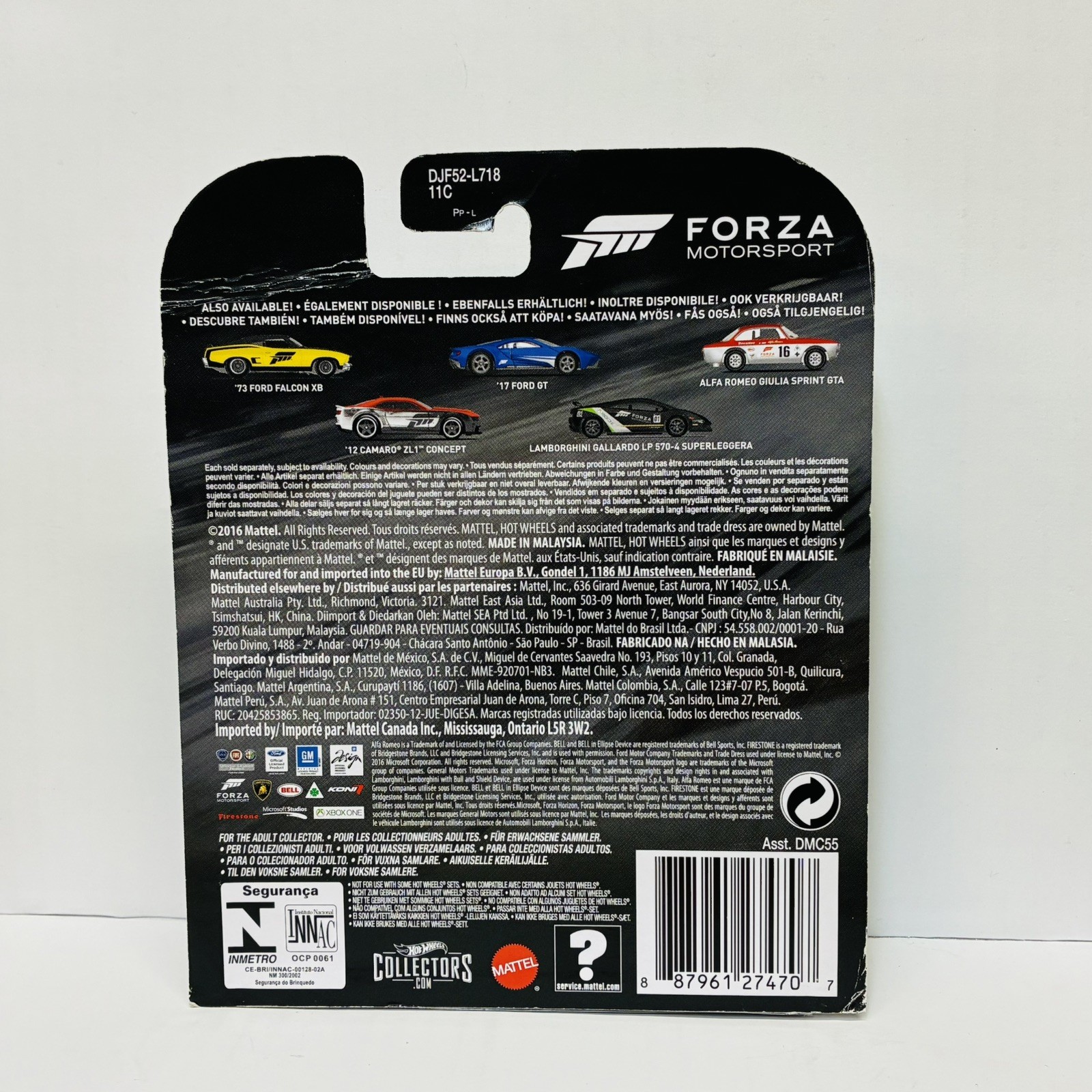 Hot Wheels 2016 Forza Motorsport Complete 5 Car Set