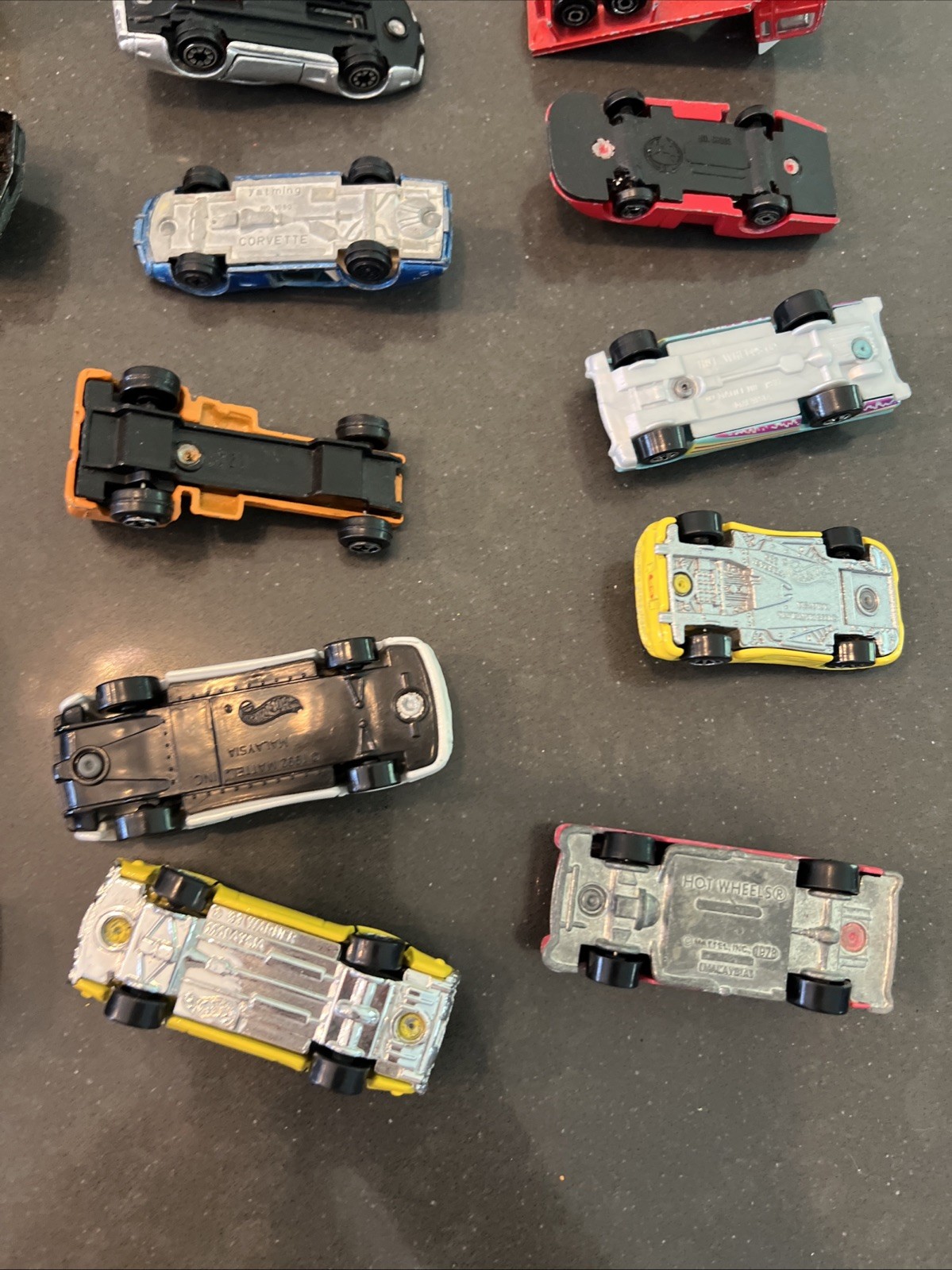 Lot Of 32 Diecast & Plastic Vintage Cars Trucks Mixed Brands See Description