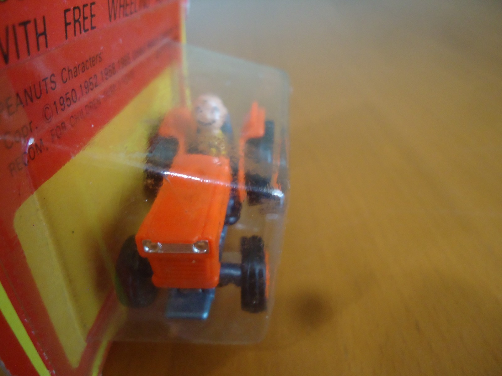 Vintage 1964 Aviva Charlie Brown Tractor Mini Die Cast
