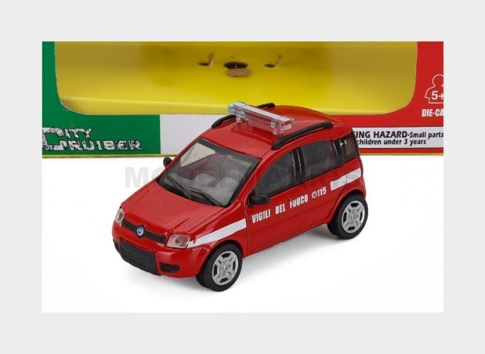NEWRAY 19863i-panda FIAT Panda Police Fire 2003 Light Blue White