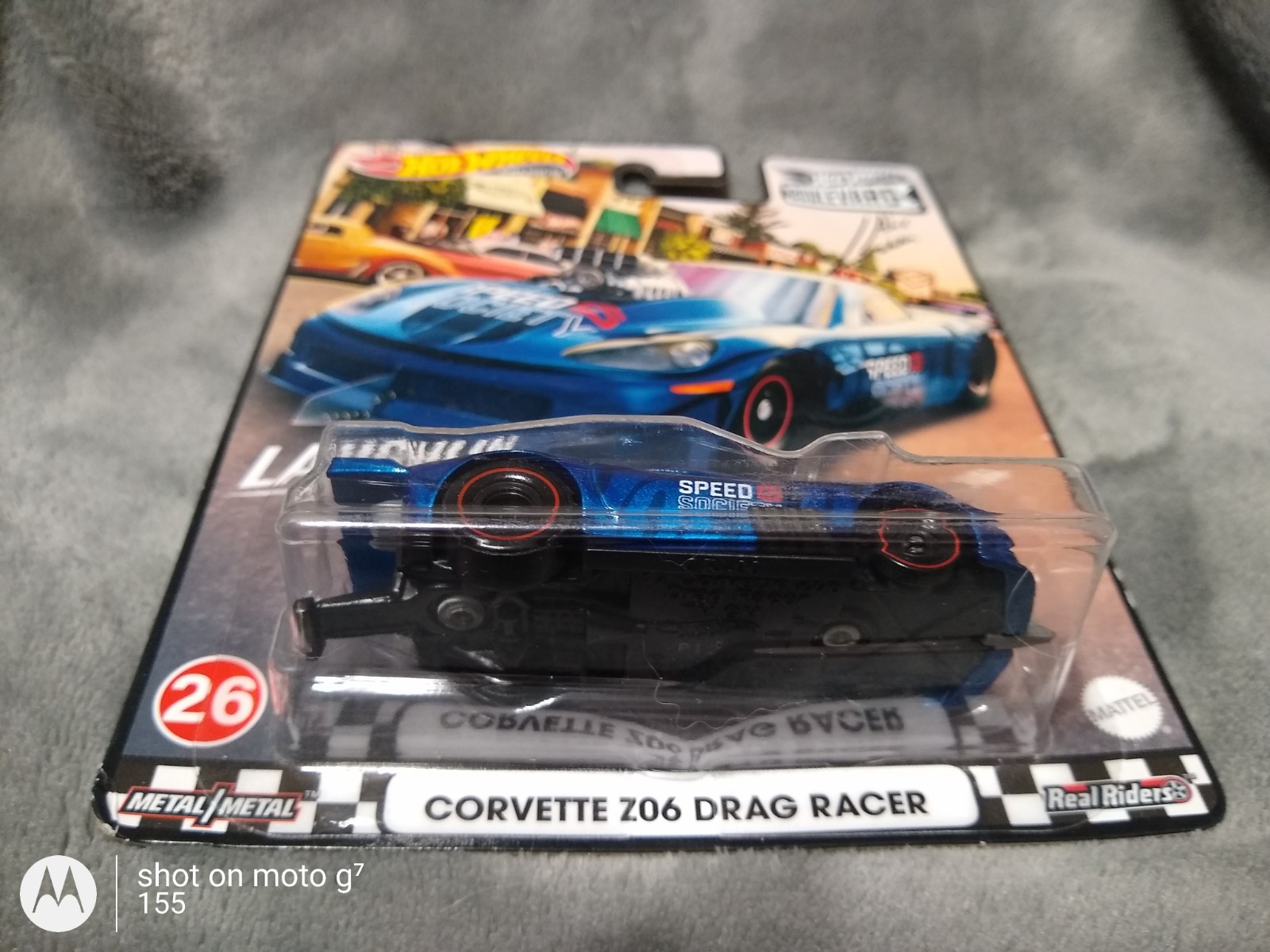 Hot Wheels Boulevard Corvette Z06 Drag Racer Alex Laughlin Premium 1:64