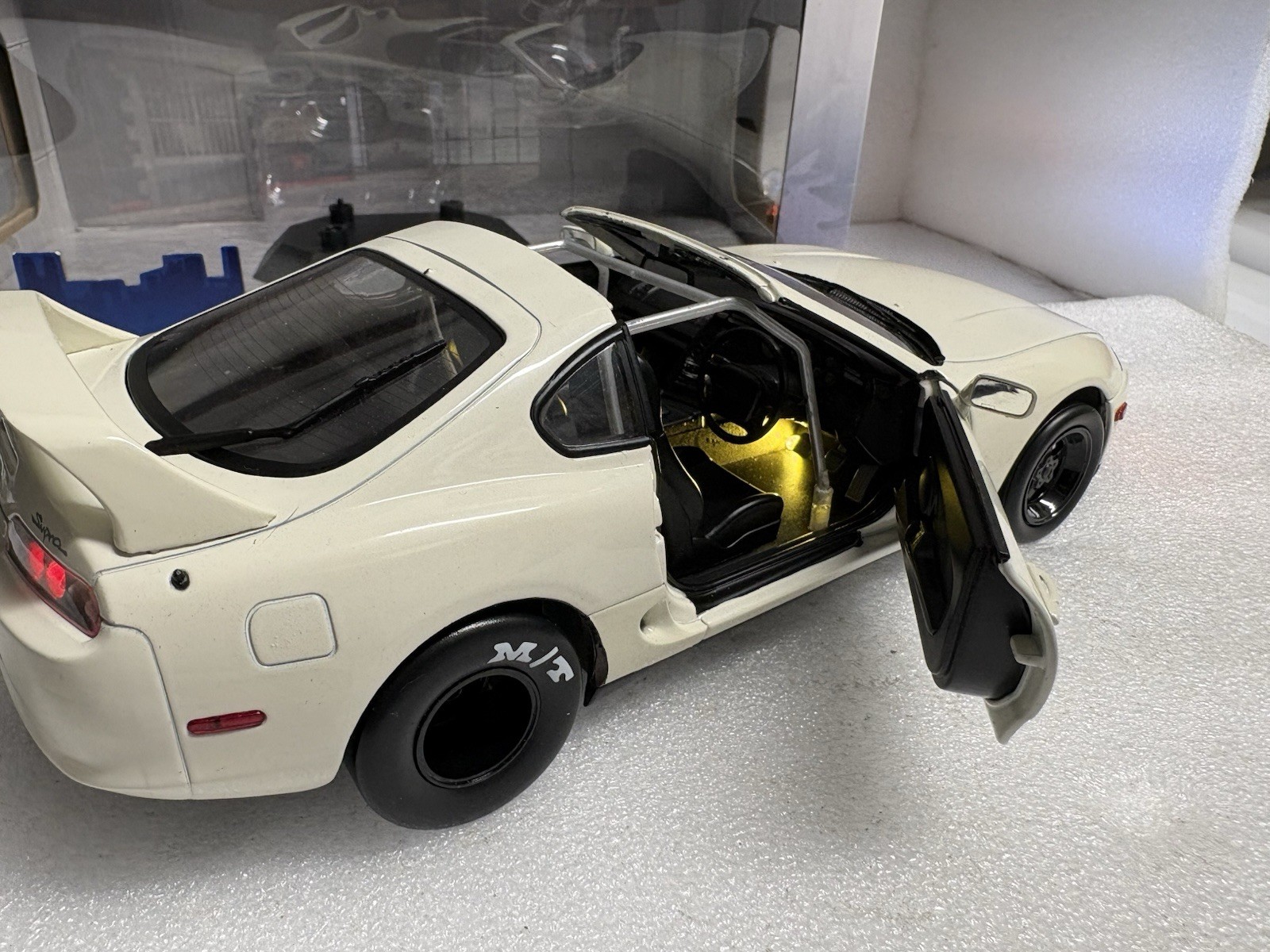 Solido 1/18 TOYOTA SUPRA MK4 JDM Dragster Diecast Drag LED WORKING LIGHTS