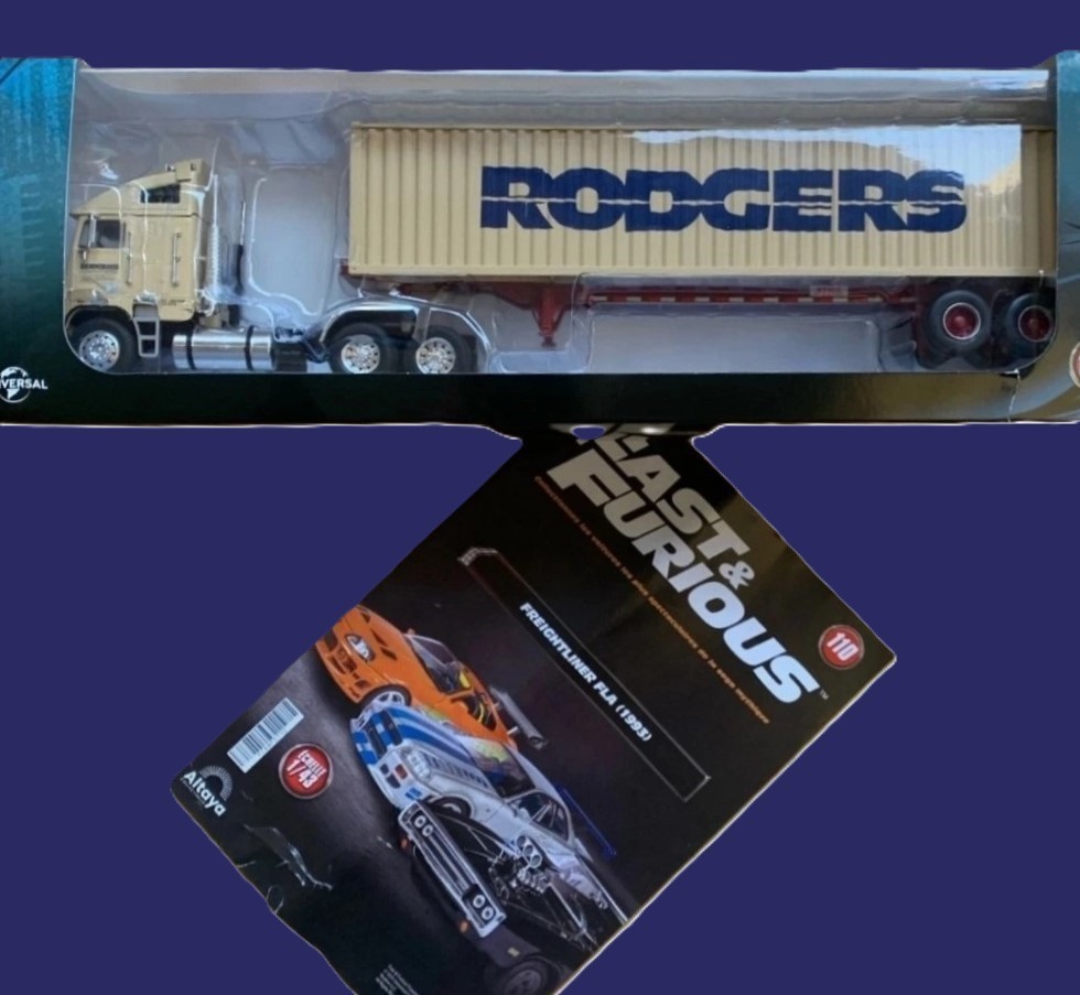 FREIGHTLINER FLA 86 64 T (1993) RODGERS Fast And Furious, ALTAYA 1:43 NEW!!!
