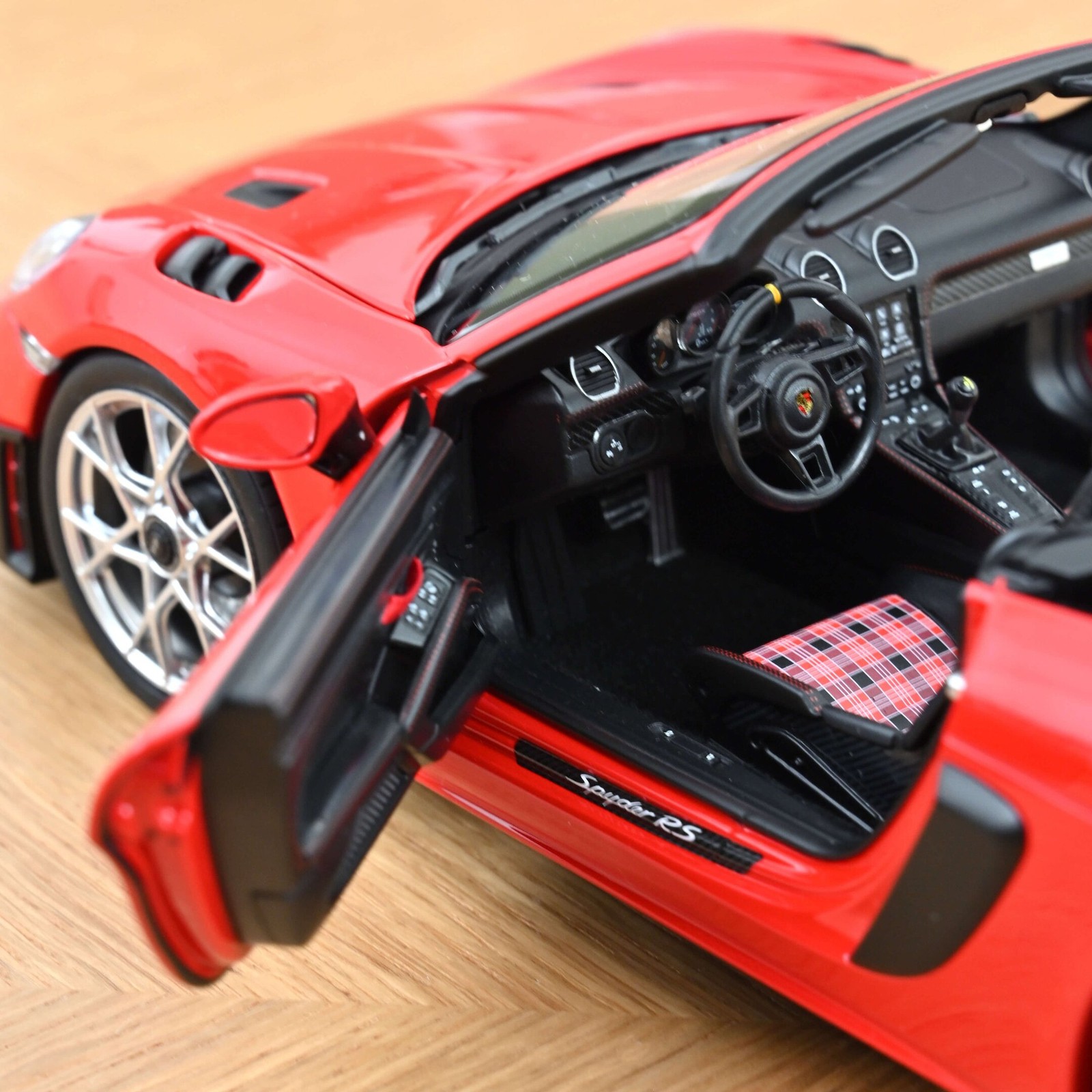 Porsche 718 Spyder RS 2023 Guards Red in 1:18 scale by Norev