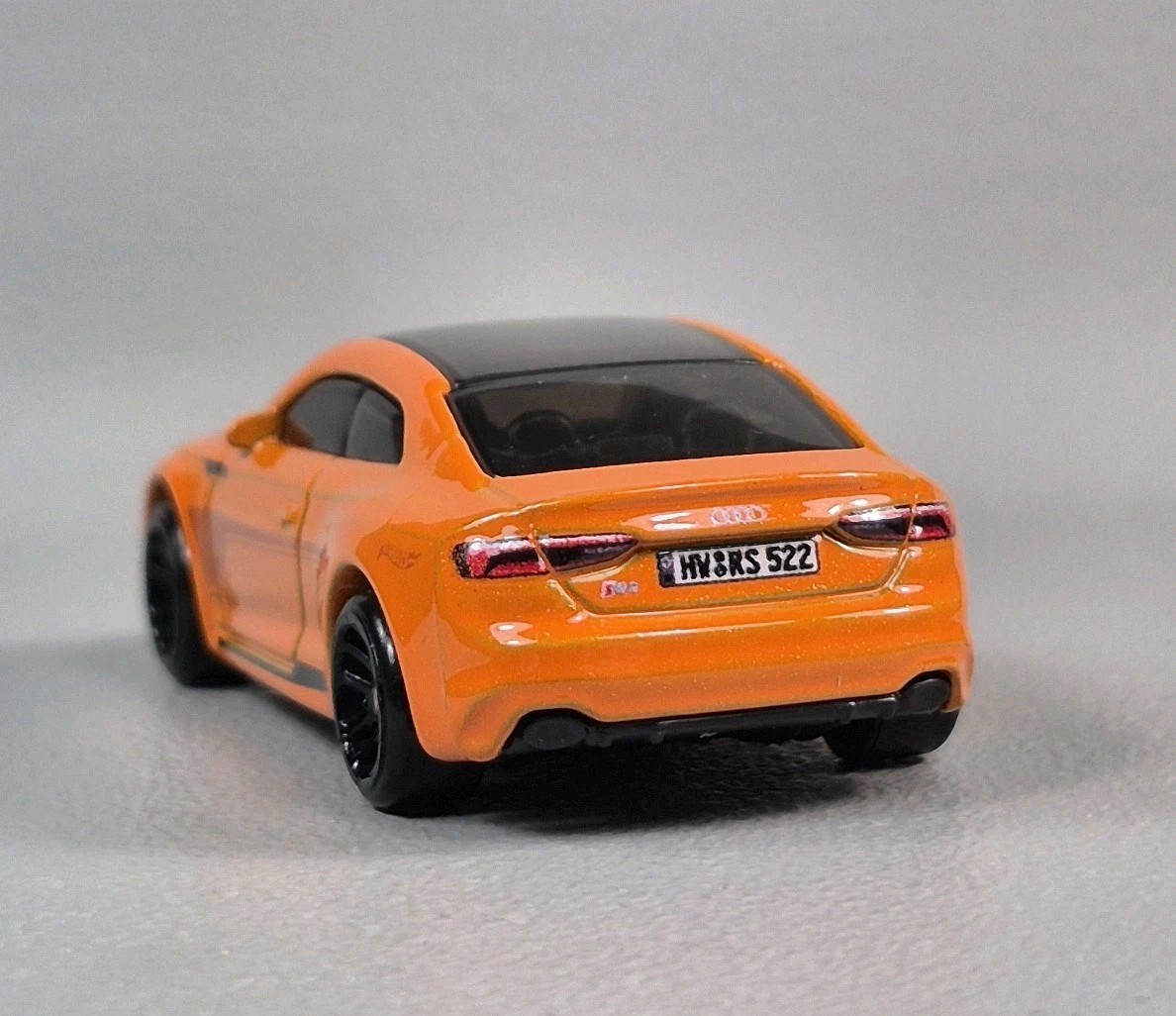 AUDI RS 5 COUPE Diorama Collectible DieCast Model Car 1:64 Orange LOOSE