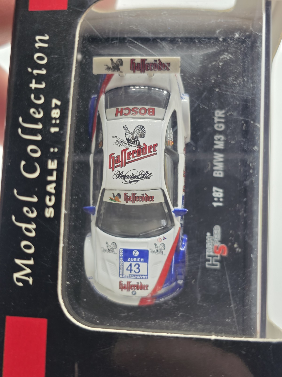 BMW M3 GTR 1:87 HO Scale Gafferoder Beer High Speed Diecast New Layout Car