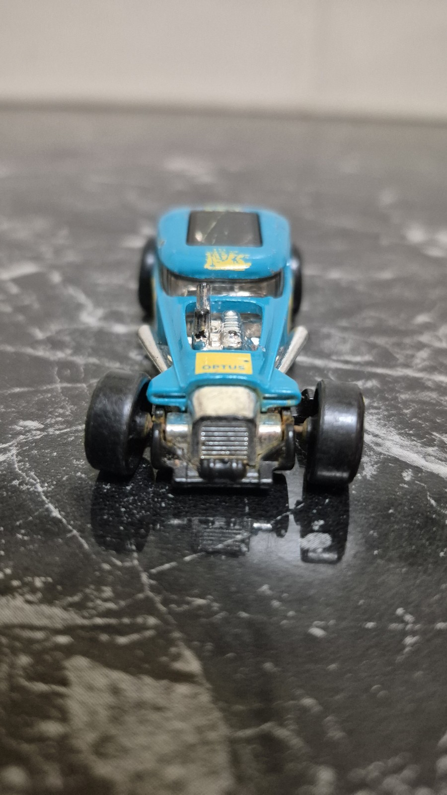 Hot Wheels Diecast Yes Optus Mod Rod Diecast Car Blue and Yellow 1/64 2019