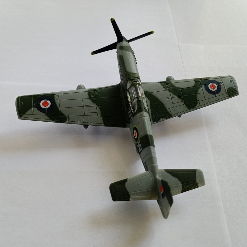 1:72 Alloy Diecast Military Model United Kingdom P-51 Mustang Fighter Aircraft