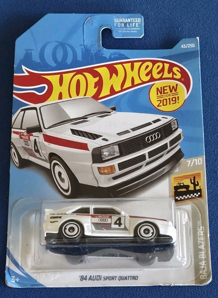 Hot Wheels 2019 ’84 Audi Sport Quattro Baja Blazers White 43/250 New htf