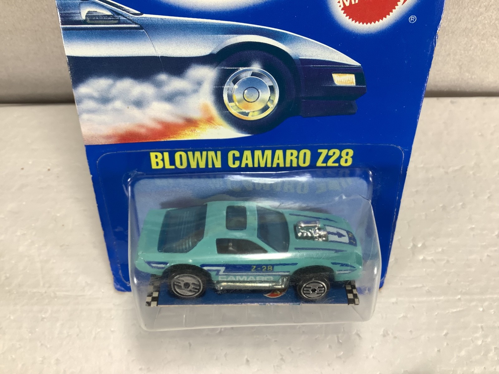 Hot Wheels 1990 Collector Series Blown Camaro Z 28 Blue Card Number 58 SEALED BP