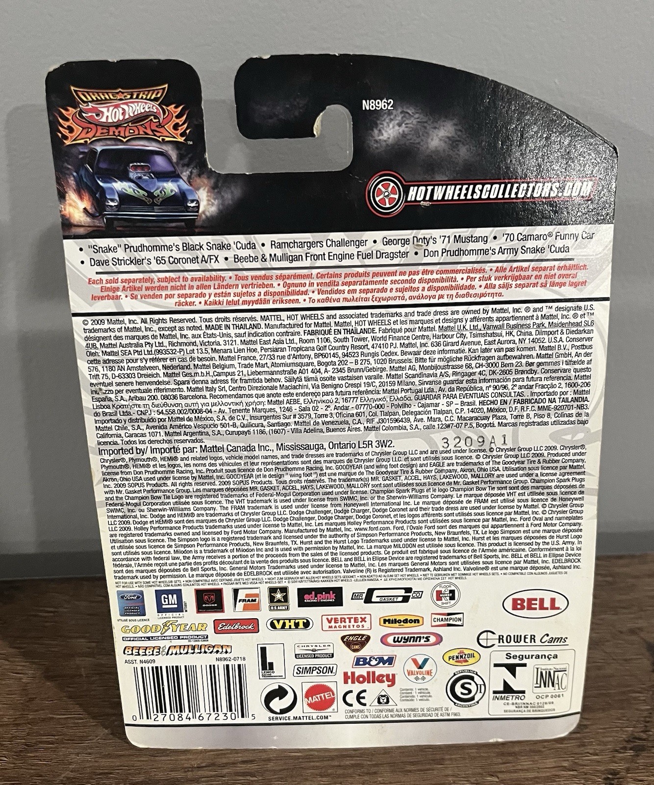Hot Wheels Drag Strip Demons #12/30 Beebe & Mulligan Front Engine Drag