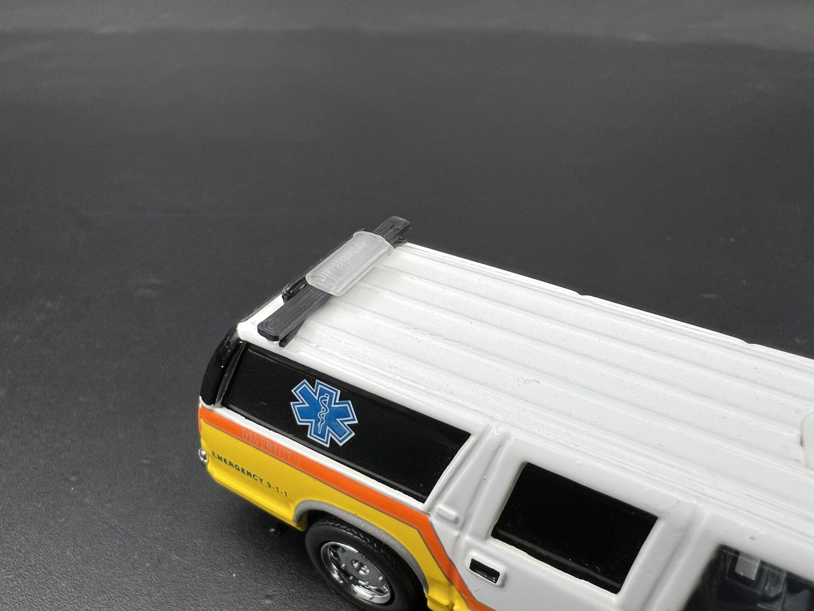 1/64 Jetsolaris Lightbar For NYPD Chevy Express Van New York Police Fire Sheriff