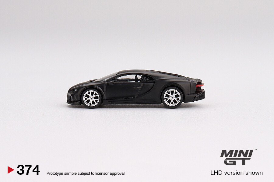 Mini GT 1:64 Bugatti Chiron Super Sport 300+ Matte Black #374