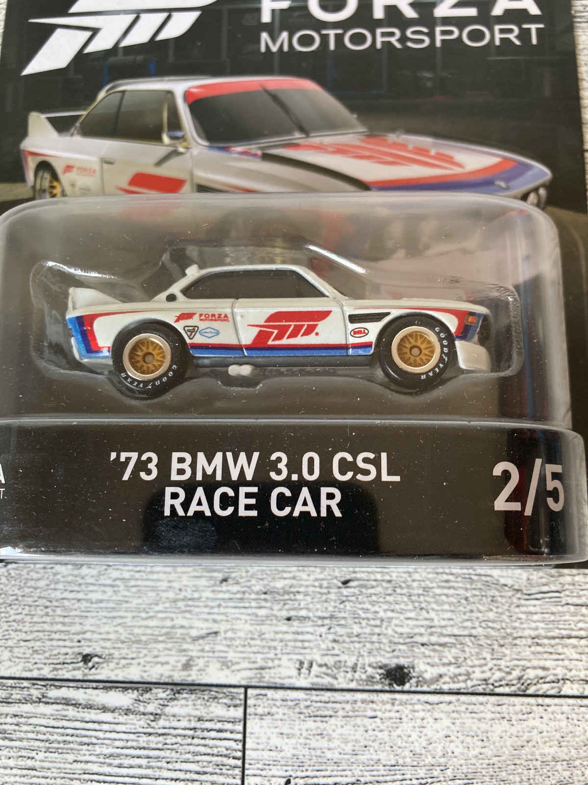 Hot Wheels Forza Motorsport – ’73 BMW 3.0 CSL Race Car – Real Riders – New