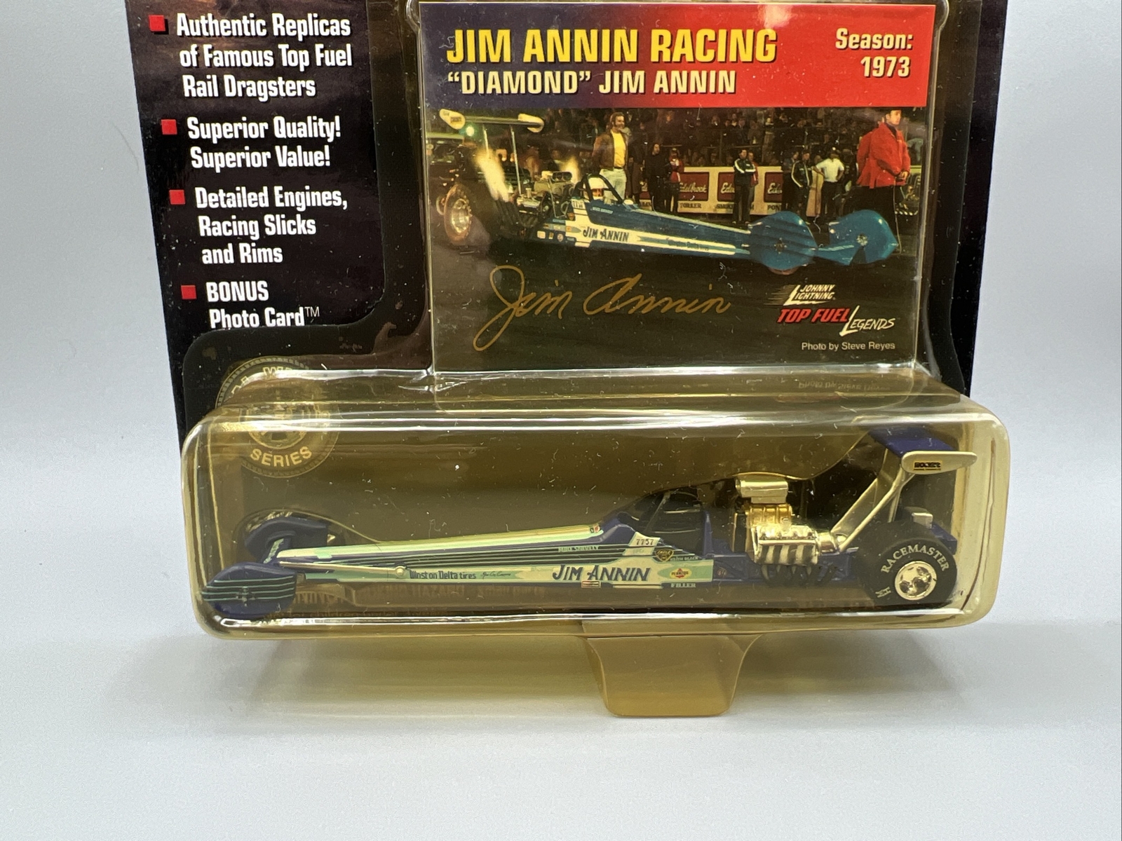 JOHNNY LIGHTNING DIAMOND JIM ANNIN RACING 1973 Season TOP FUEL LEGENDS 1:64
