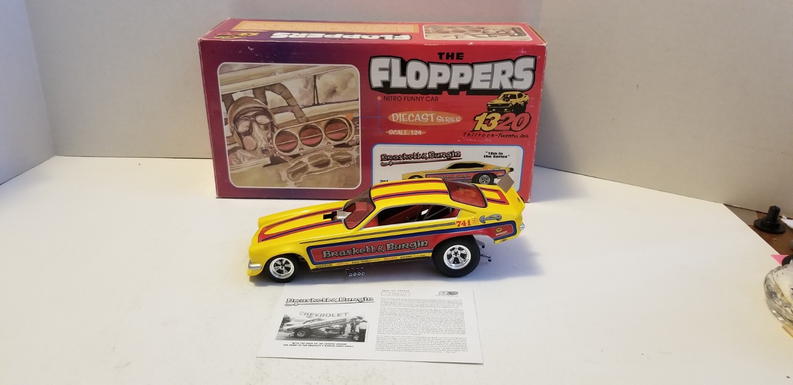 The Floppers Nitro Funny Car Braskett & Burgin #588 Of 1500 1/24 By 1320