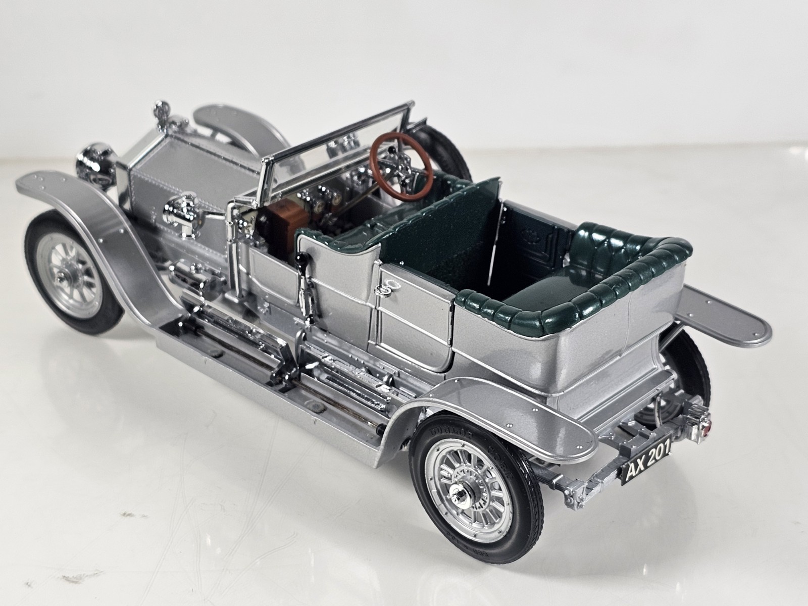Rolls Royce Silver Ghost Franklin Mint Precision Model Car Boxed 1:24 Scale VGC