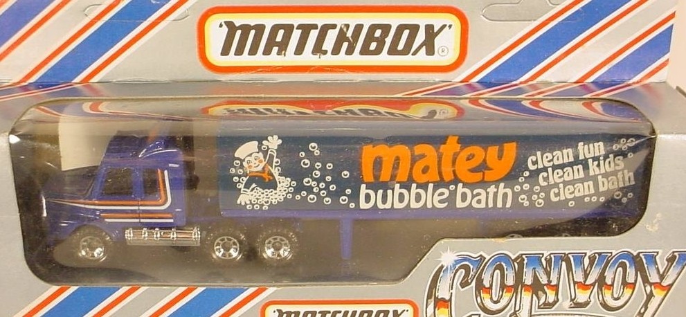 Matchbox Convoy Scania Box Truck Matey Bubble Bath CY-16-A11 Boxed