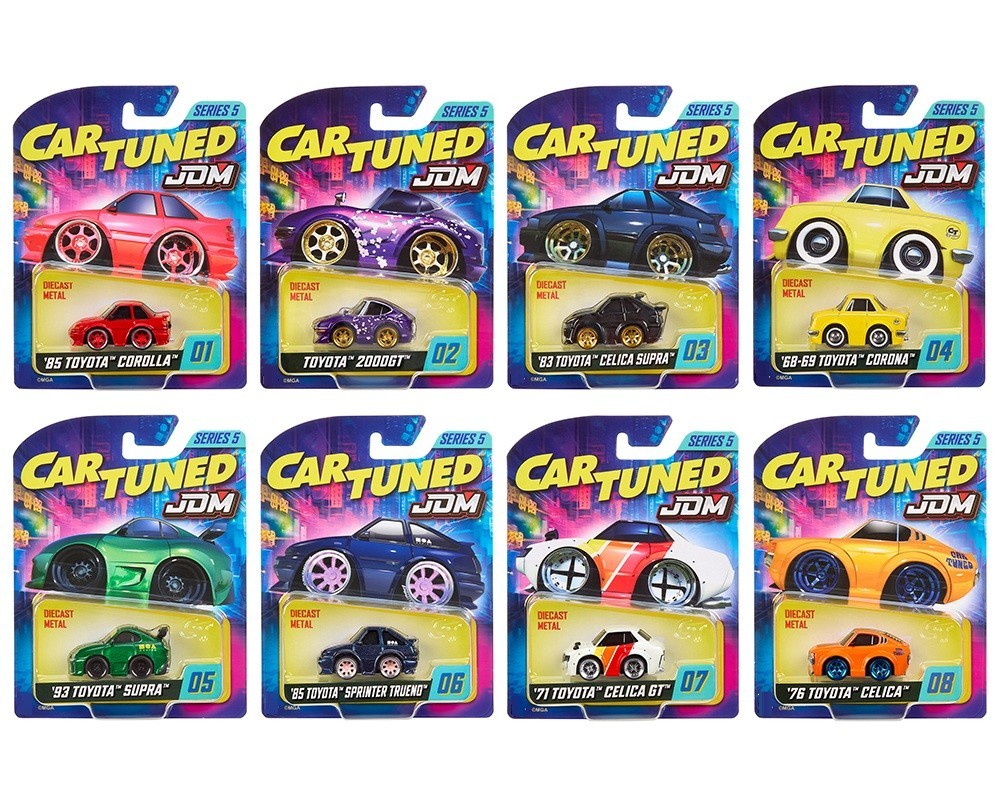 CarTuned 1:64 JDM Tuners Series 5 Assortmen 8 Car Set, 558675-XX4 Factory Sealed