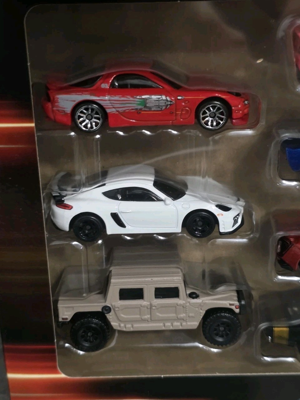 Hot Wheels Fast & Furious 10 Car Box Set Mazda Honda Ford Porsche Chevy Dodge