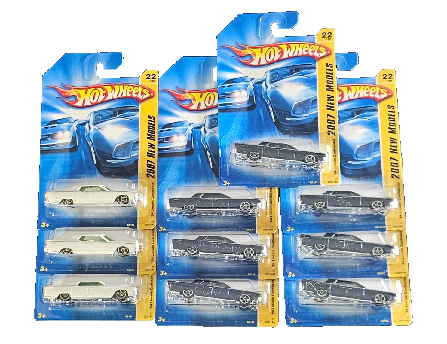 1/64 2007 Hot Wheels New Models ’64 Lincoln Continental LOT OF 10