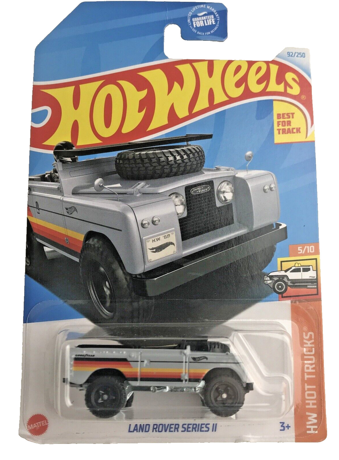 2024 Hot Wheels 92/250 Land Rover Series II Hw Hot Trucks 5/10 Gray
